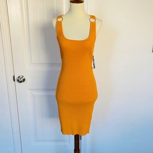 NWT Guess Mustard Yellow knit dress